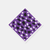 Kuhdruck auf Lila, Serviette (Ecke)