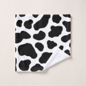 Kuhdruck Badhandtuch Set (Waschlappen)