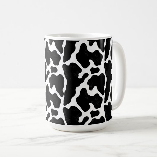 Kuhdruck-Becher Kaffeetasse (VorderseiteRechts)