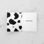 Kuhdruck Dankeskarte (Innenseite)