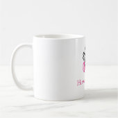 Kuhdruck & Hübsche rosa Luftballons Kaffeetasse (Links)