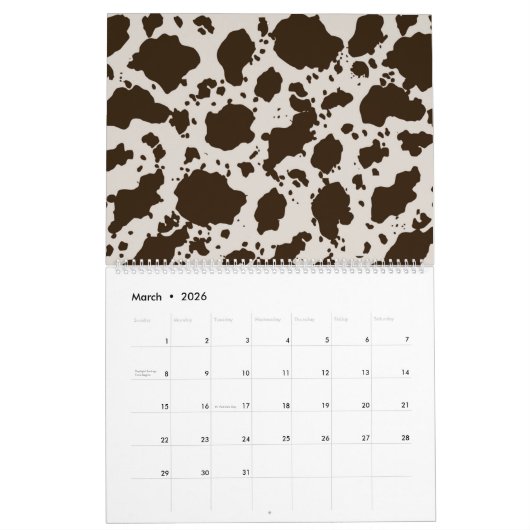 Kuhdruck  kalender (Mär 2026)