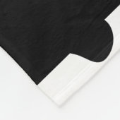 Kuhdruck, Kuhstrümpfe, Schwarz und Weiß, Ihr Name Fleecedecke (Ecke)