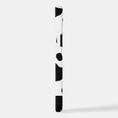 Kuhdruck, Kuhstrümpfe, Schwarz und Weiß, Ihr Name iPhone Hülle (Rechte Seite)