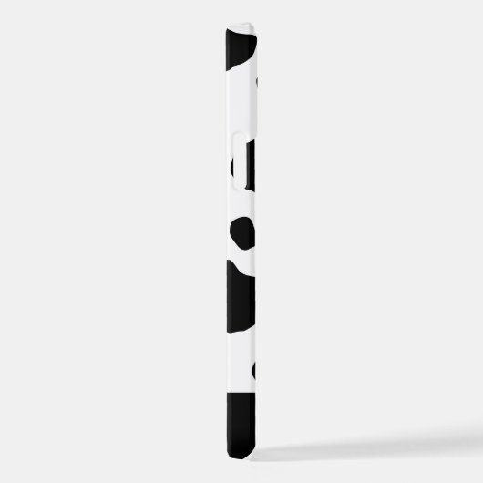 Kuhdruck, Kuhstrümpfe, Schwarz und Weiß, Ihr Name iPhone Hülle (Rechte Seite)