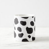 Kuhdruck, Kuhstrümpfe, Schwarz und Weiß, Ihr Name Kaffeetasse (Mittel)