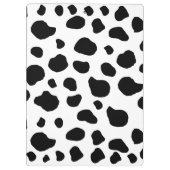 Kuhdruck, Kuhstrümpfe, Schwarz und Weiß, Ihr Name Klemmbrett (Rückseite)