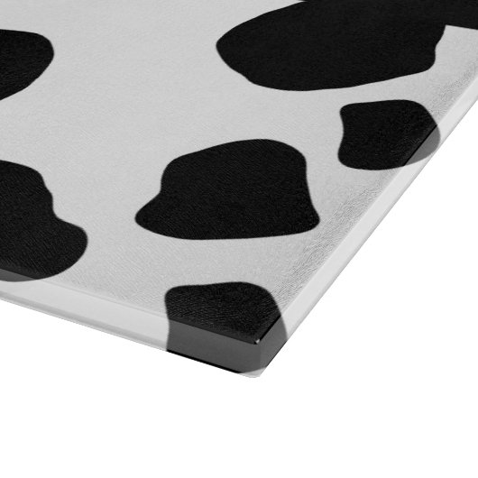 Kuhdruck, Kuhstrümpfe, Schwarz und Weiß, Ihr Name Schneidebrett (Ecke)