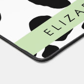 Kuhdruck, Kuhstrümpfe, Schwarz und Weiß, Ihr Name Schreibtischunterlage (Ecke)