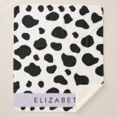 Kuhdruck, Kuhstrümpfe, Schwarz und Weiß, Ihr Name Sherpadecke (Vorderseite)