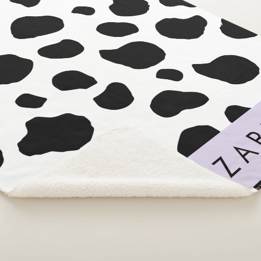 Kuhdruck, Kuhstrümpfe, Schwarz und Weiß, Ihr Name Sherpadecke (3/4)