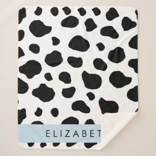 Kuhdruck, Kuhstrümpfe, Schwarz und Weiß, Ihr Name Sherpadecke