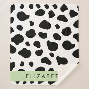 Kuhdruck, Kuhstrümpfe, Schwarz und Weiß, Ihr Name Sherpadecke