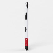 Kuhdruck, Kuhstrümpfe, schwarz-weiß, Monogramm Case-Mate iPhone Hülle (Hinten/Rechts)