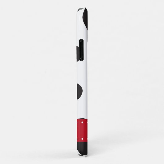 Kuhdruck, Kuhstrümpfe, schwarz-weiß, Monogramm Case-Mate iPhone Hülle (Hinten/Rechts)