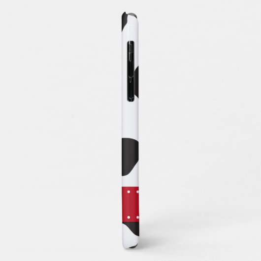 Kuhdruck, Kuhstrümpfe, schwarz-weiß, Monogramm Case-Mate iPhone Hülle (Hinten/Links)