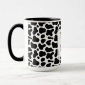 Kuhdruck-MAMA-Kursive-Lettern Tasse (Links)