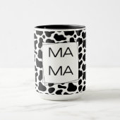 Kuhdruck-MAMA-Kursive-Lettern Tasse (Zentrum)