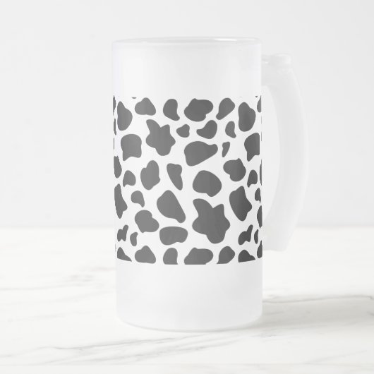 Kuhdruck Mattglas Bierglas (VorderseiteRechts)