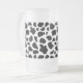 Kuhdruck Mattglas Bierglas (Vorderseite Links)