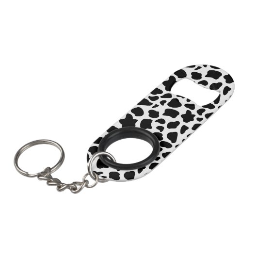 Kuhdruck Mini Flaschenöffner (Vorderseite Schrägansicht)