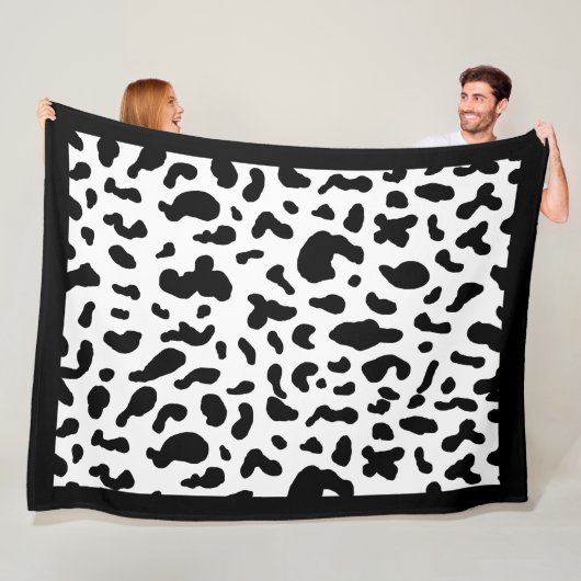 Kuhdruck Muster Fleece Blanket (Beispiel)