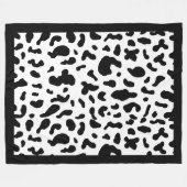 Kuhdruck Muster Fleece Blanket (Vorderseite (Horizontal))