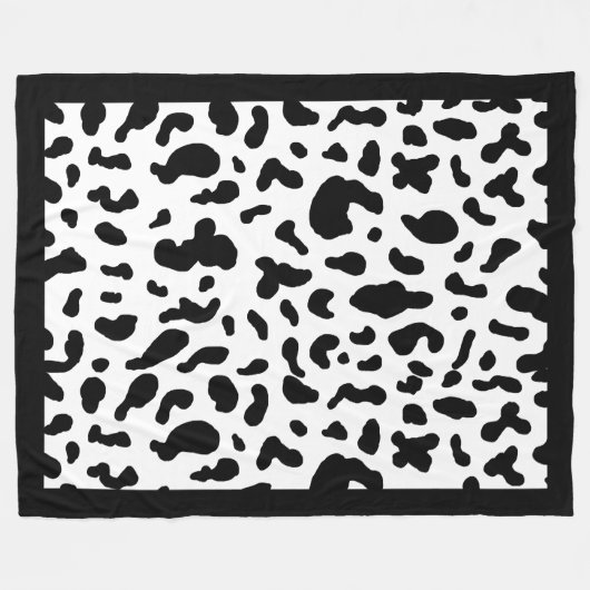Kuhdruck Muster Fleece Blanket (Vorderseite (Horizontal))