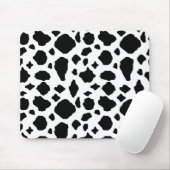 Kuhdruck Schwarz und Weiß Mousepad (Mit Mouse)