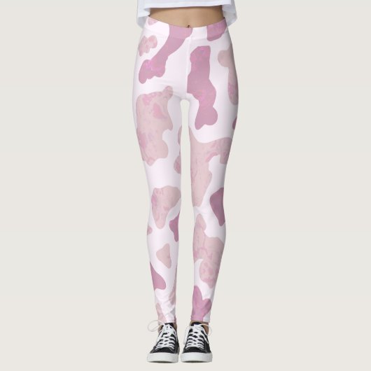 Kuhdruckmuster Leggings (Vorderseite)