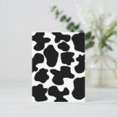 Kuhdruckmuster Postkarte (Stehend Vorderseite)