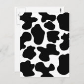 Kuhdruckmuster Postkarte (Vorne/Hinten)