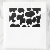 Kuhdruckmuster Rechteckiger Aufkleber (Tasche)