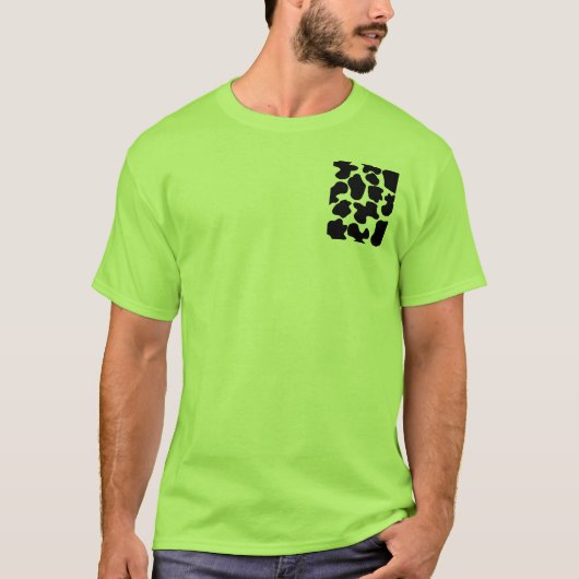 Kuhdruckmuster T-Shirt (Vorderseite)