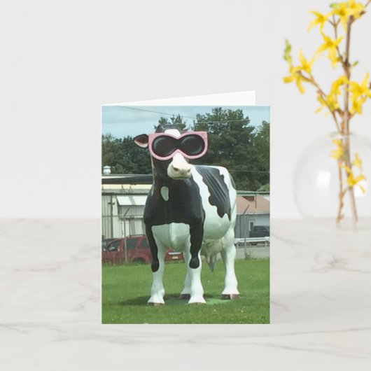 Kühe 1 karte (Gelbe Blume)