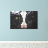 Kühe 3 leinwanddruck (Insitu (Holzboden))