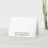 Kühe 50. Geburtstagskarte Karte (Rückseite)