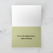 Kühe 50. Geburtstagskarte Karte (Innenseite)