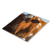 Kühe auf Bauernhof Fliese (Seite)