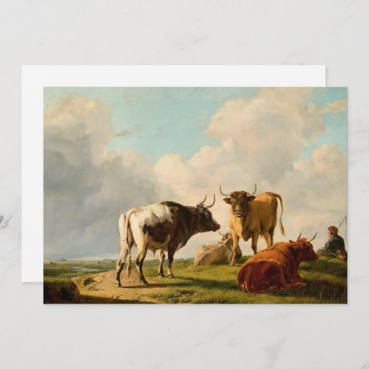 Kühe auf der Weide | Eugène Joseph Verboeckhoven (Vorne/Hinten)