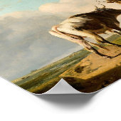 Kühe auf der Weide | Eugène Joseph Verboeckhoven Poster (Ecke)