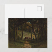 Kühe auf Forstweg - Edward Banister Postkarte (Vorne/Hinten)