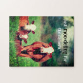 Kühe auf Weide Puzzle (Horizontal)