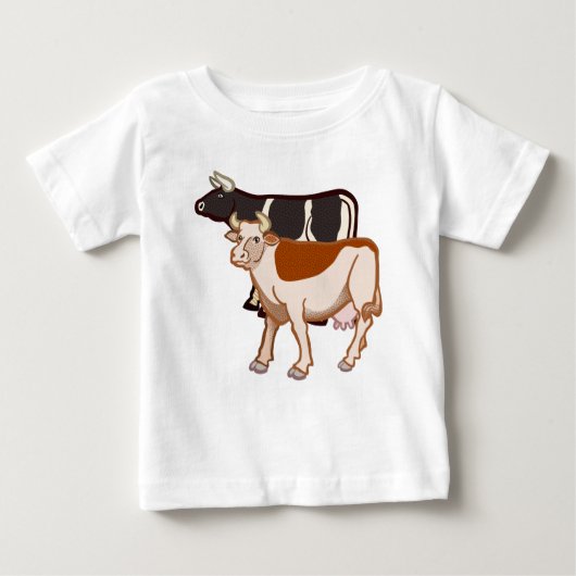 Kühe Baby T-shirt (Vorderseite)