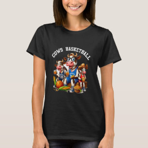 Kühe Basketball Wagyu Kuh süß spielen Basketball T-Shirt
