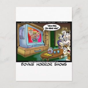 Kühe Beängstigend TV-Filme Funny T-Shirts Tasse Ge Postkarte
