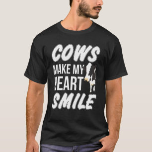 Kühe bringen mein Herz zum Lächeln Kleidung Kunst T-Shirt