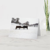 Kühe Dankeskarte (Vorderseite)