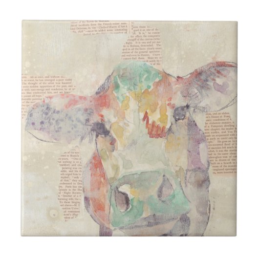 Kühe der Aquakultur Fliese (Vorderseite)