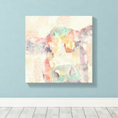 Kühe der Aquakultur Leinwanddruck (Insitu (Holzboden))